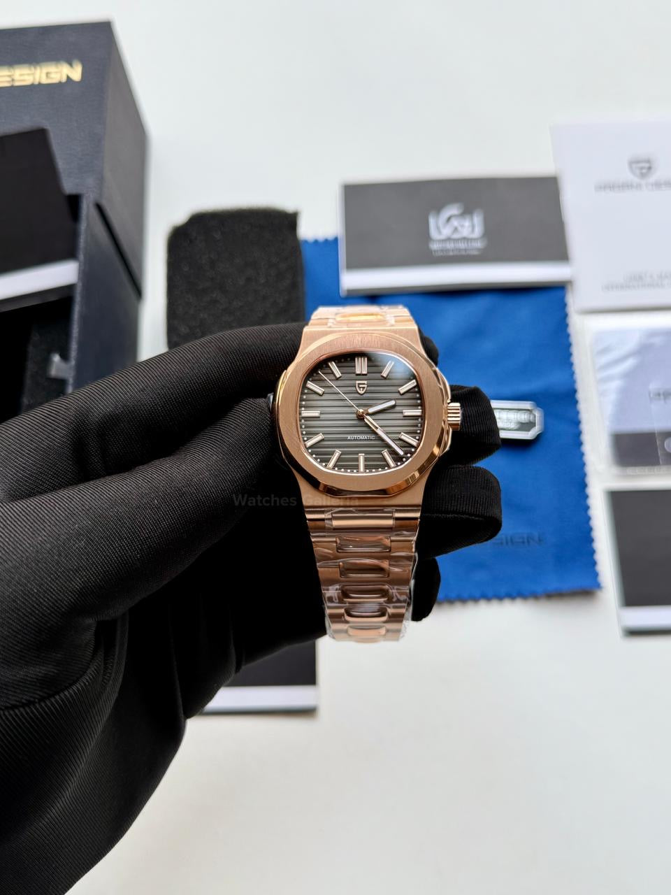 Pagani Design PD1728 Nautilus Automatic (Rose Gold Black Gradient) Pagani Design in Pakistan