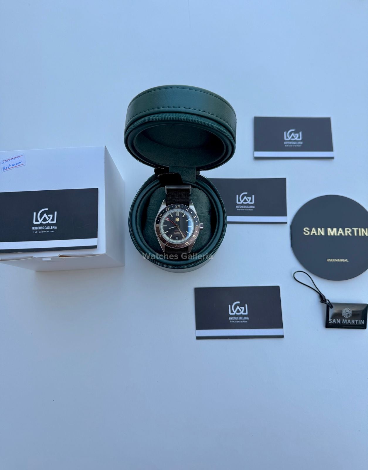 San Martin GMT RootBeer Automatic (Black Nato Straps) SN0116 Watches Galleria