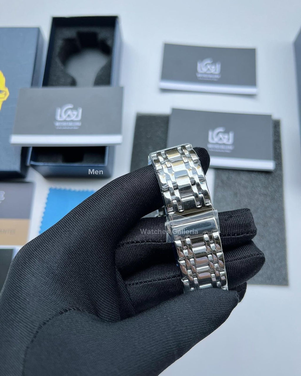 Lige Date Day Couple Watch (Silver/Blue) Lige9846 Lige10007