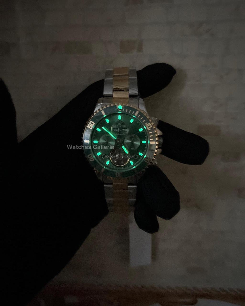 Ailang Flywheel Automatic (Green/Gold) AL8202