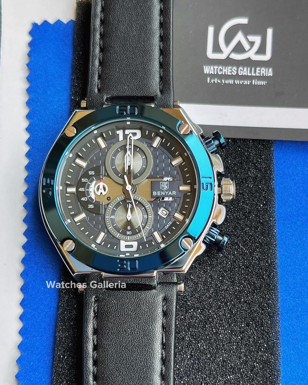 Benyar Chronograph Quartz (Blue Silver) BY5151