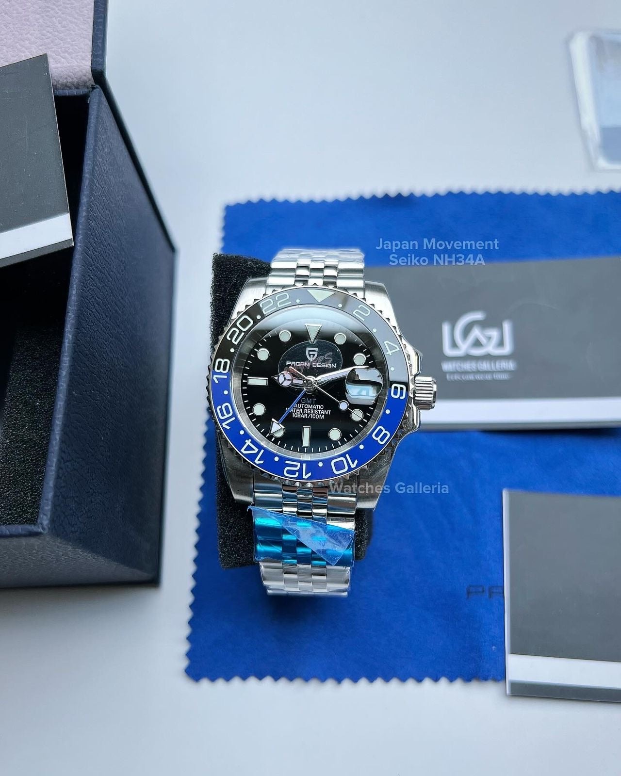 Pagani Design GMT Master Automatic Seiko NH34A (Batman) PD1662A