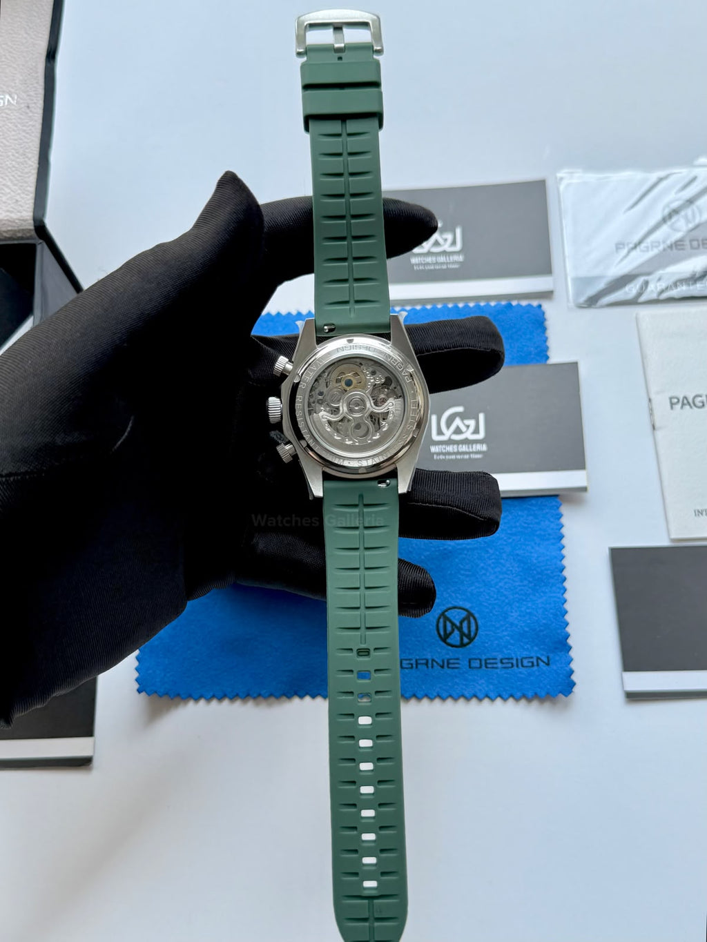 Pagani Design PG1666 Daytona Rainbow Limited Edition Black Automatic Chronograph Watch | 40mm Sapphire Crystal | HZ2196G Movement | 100M Water Resistant