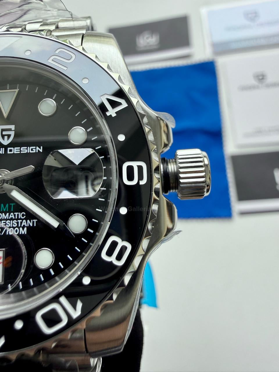 Pagani Design PD1662 GMT Master II Jubilee Edition Automatic (All Black) Pagani Design in Pakistan