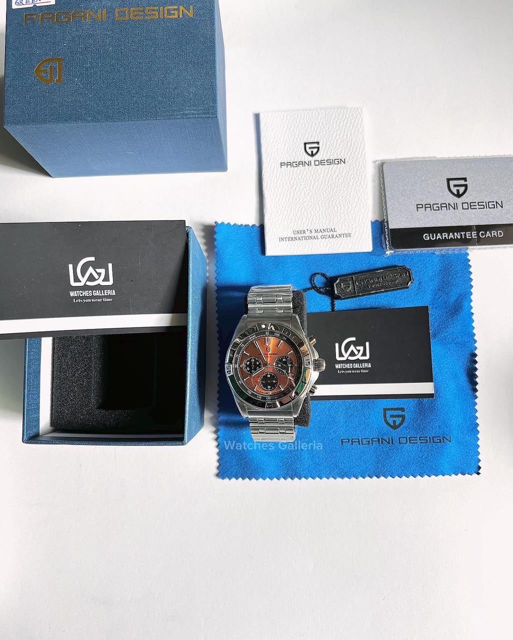 Pagani Design Chronomat W/ Rouleaux Bracelet (Gold) (Discontinued) PD1705