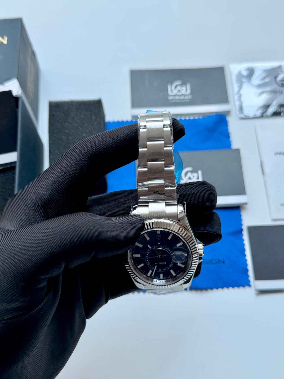 Pagani Design PD1888 Sky Dweller Oyster Blue Automatic GMT Watch for Men Sapphire Crystal Original Pagani Design Watch Pakistan