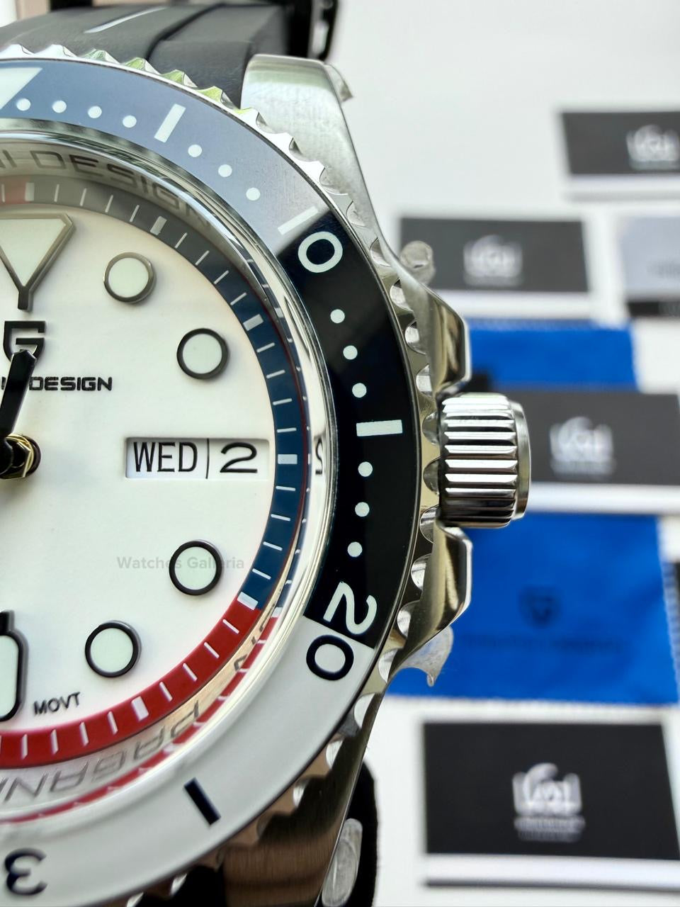 Pagani Design PD1726 Mini Gundam Limited Edition Automatic Watch – Sapphire Crystal, Seiko NH36A, Ceramic Bezel
