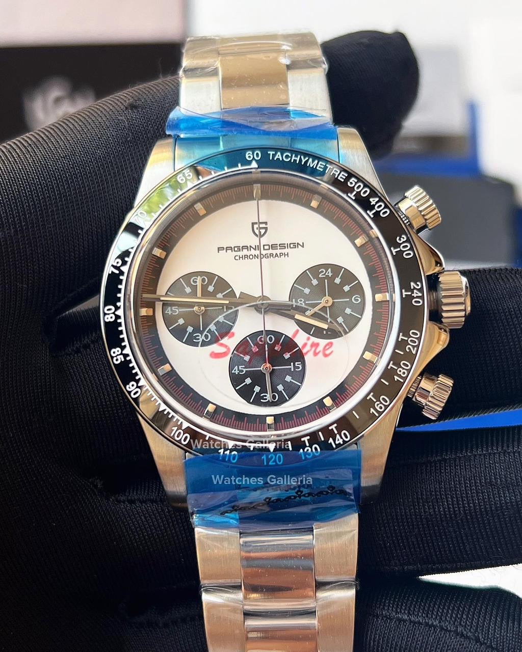 Pagani Design Paul Newman Daytona (White/Red) PD1676