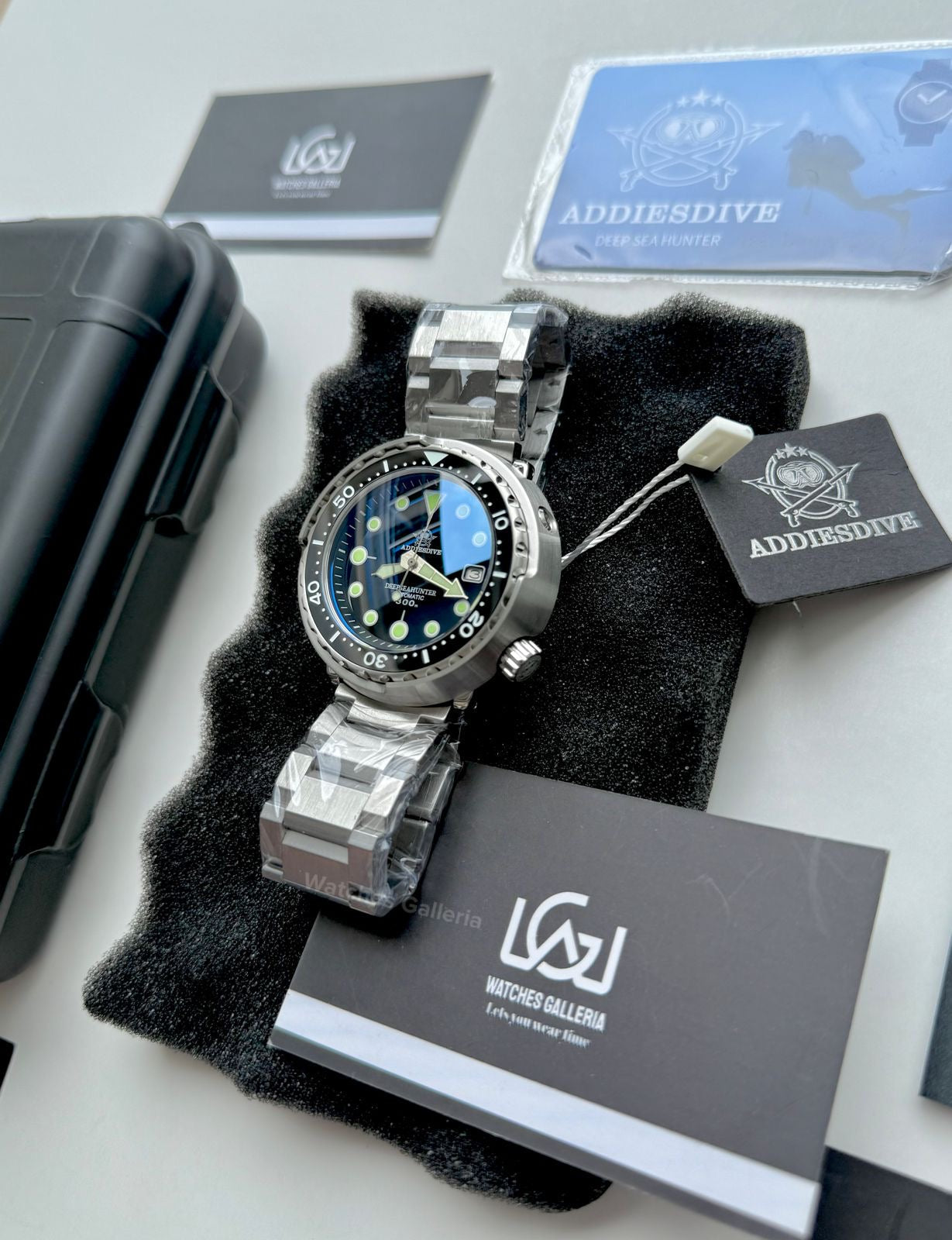 Addiesdive Tuna Deep Sea Hunter Diver Automatic Watch (Black) MY-H5 Watches Galleria © Copyrights All Right Reserved