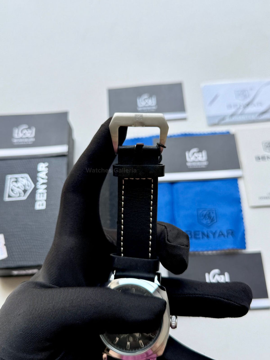 Benyar BY5121 Skeleton Automatic Watch (Silver Black) Benyar in Pakistan