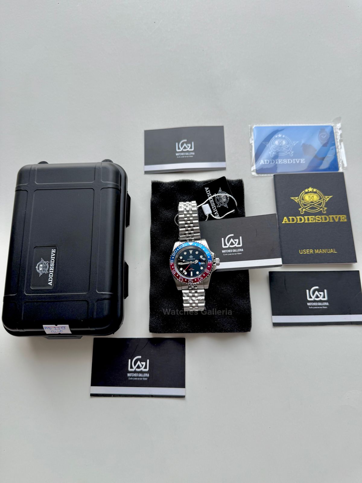 Addiesdive GMT Master Quartz (Pepsi) AD2050 Watches Galleria © Copyrights All Right Reserved