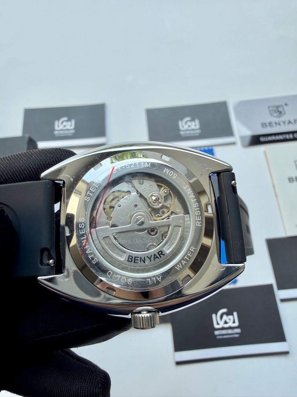 Benyar BY5211 Turtle Automatic Black Dial Luxury Men’s Watch in Pakistan – Stainless Steel Automatic Watch