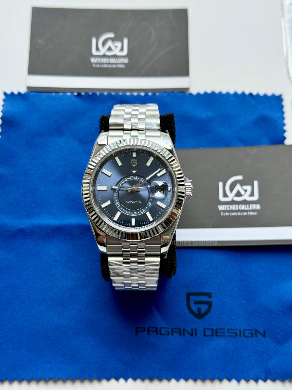 Pagani Design PD1888 Blue Sky Dweller Blue Dial Automatic GMT Watch – Limited Edition of 1000, Exclusive to Watches Galleria Pakistan