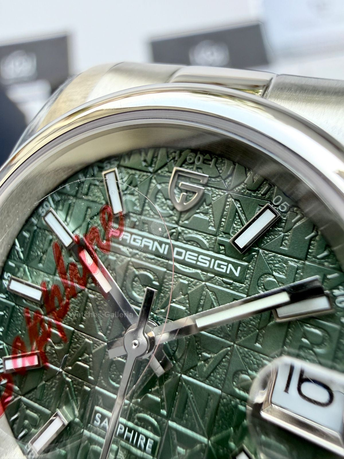 Pagani Design PD1794L Green Ladies Oyster Perpetual Date Green Dial Watch 31mm | Sapphire Glass | Miyota Quartz