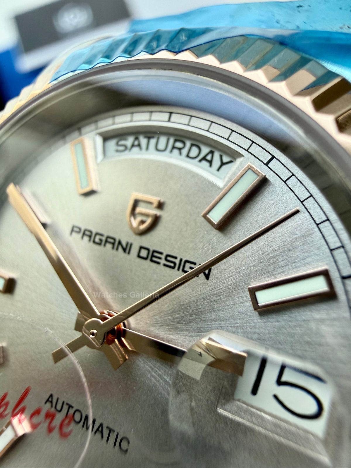 Pagani Design PD1752 Date Day Automatic (Two Tone Silver) New Release Pagani Design in Pakistan