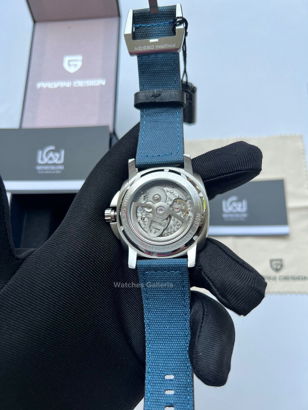 Pagani Design Submersible Automatic Divers Watch (Blue) PD1767 Watches Galleria