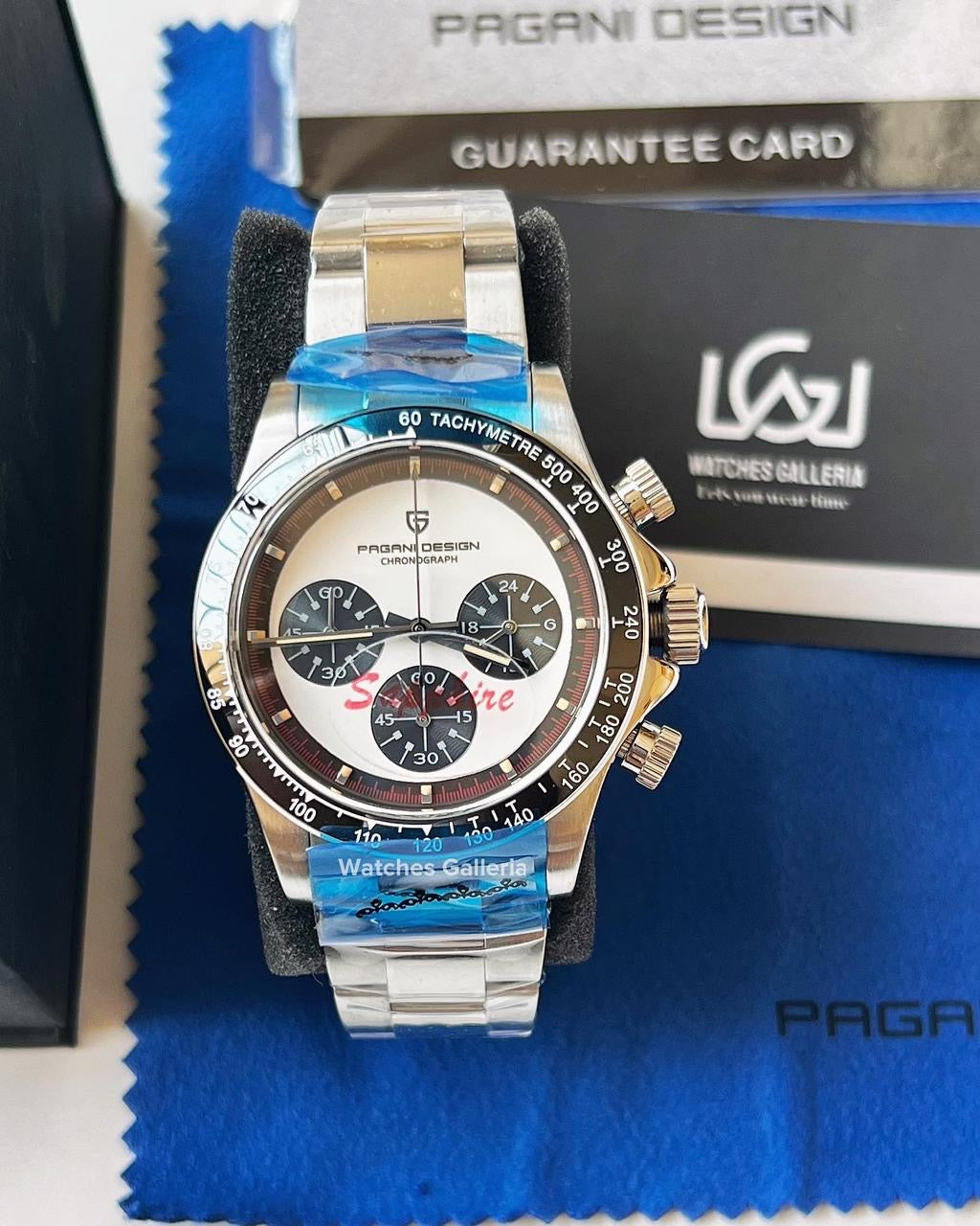 Pagani Design Paul Newman Daytona (White/Red) PD1676