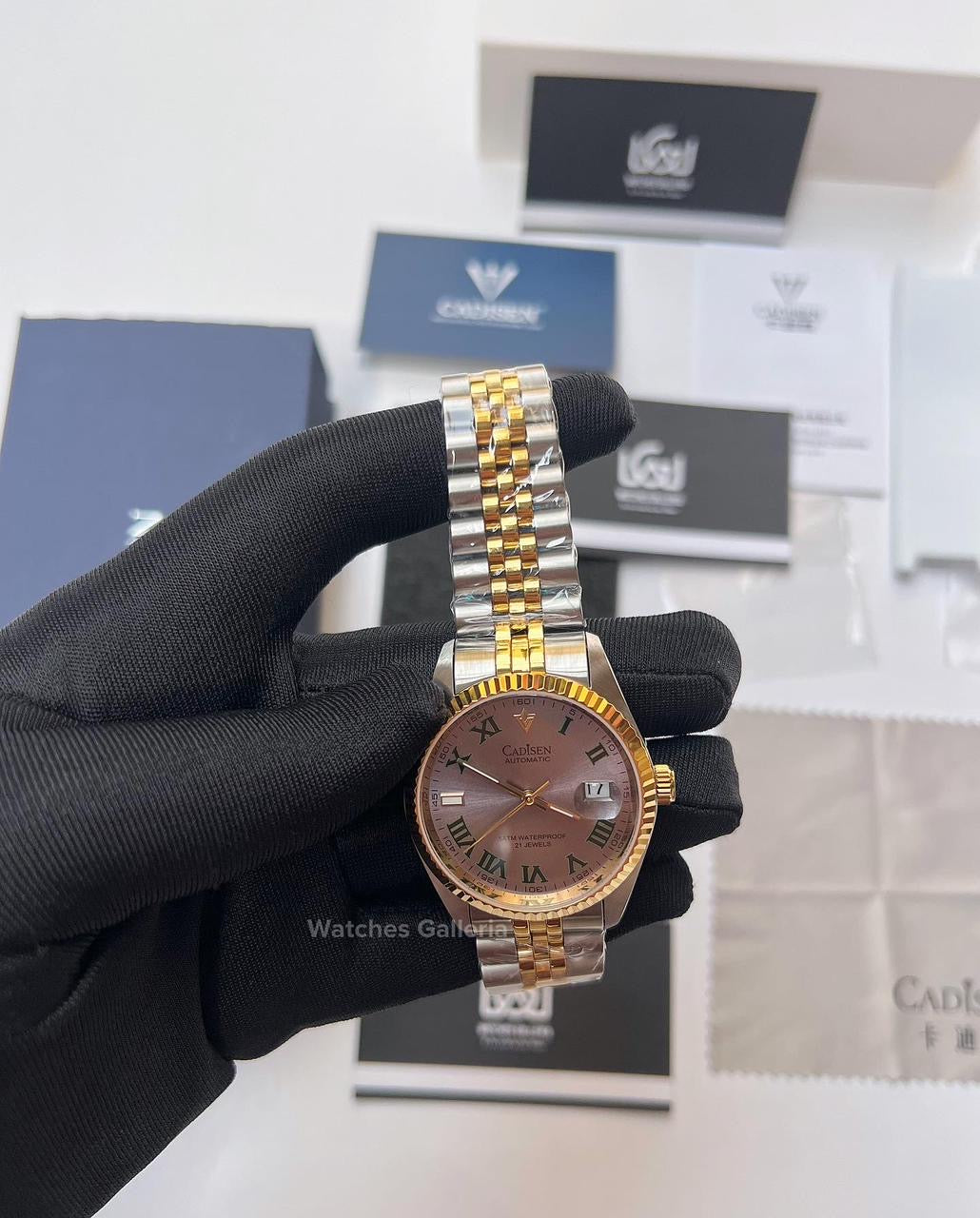 Cadisen Datejust Wimbeldon Automatic (Two Tone) C8211