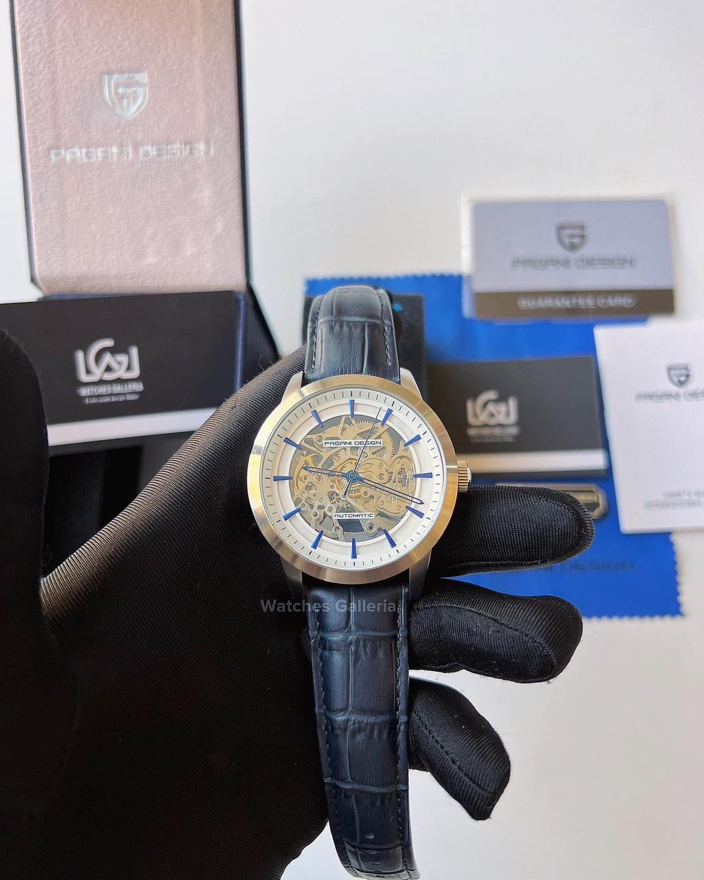 Pagani Design Skeleton Automatic (Blue) PD1638