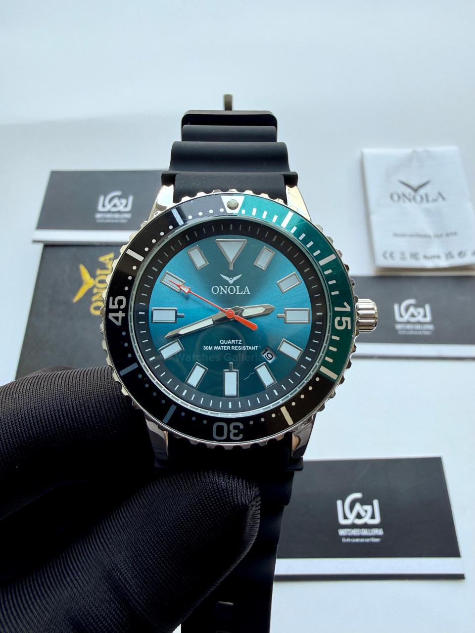 Onola 3850 Sports Diving Style Quartz (Blue/Black) Onola Pakistan