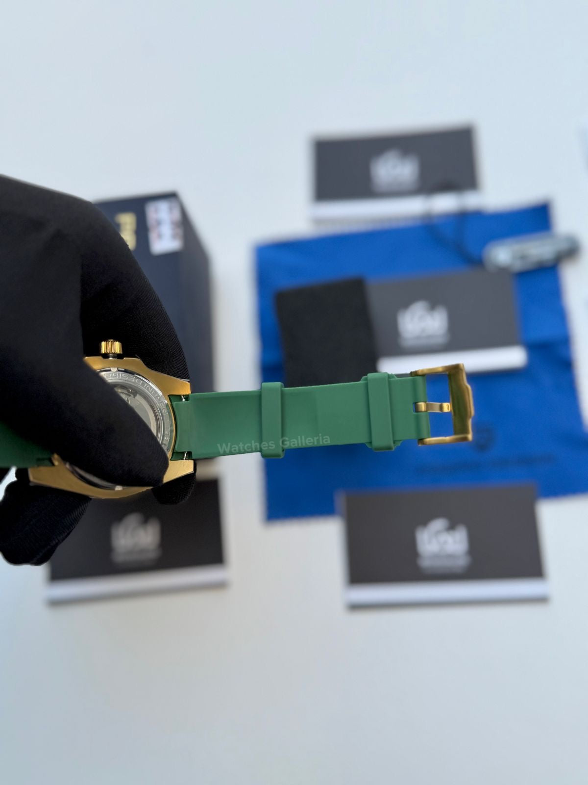 Pagani Design Submariner Hulk Gold Automatic (Silicon Straps Edition) PD1661 Watches Galleria