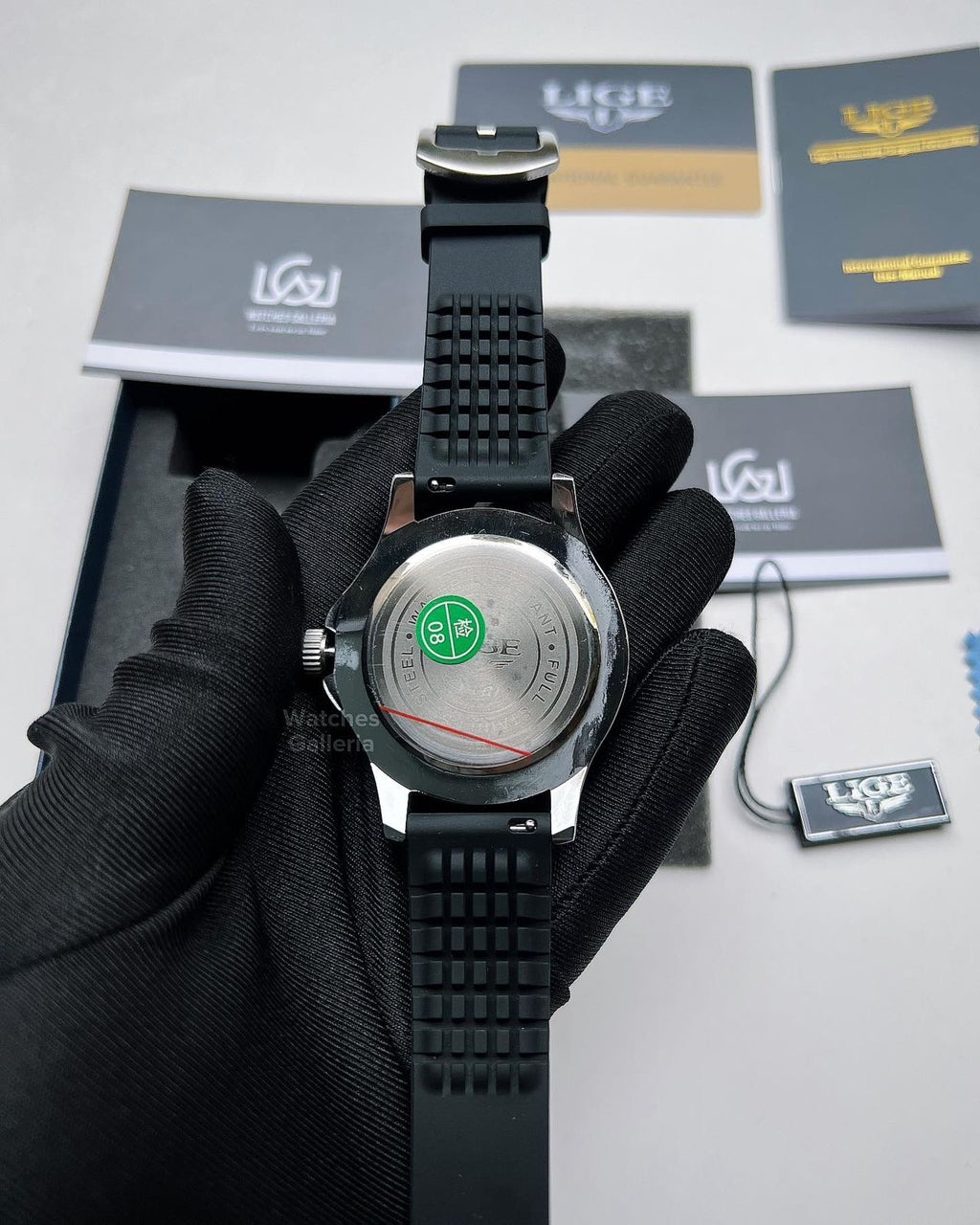 Lige Sea Master Diver Quartz (Black) LG8963