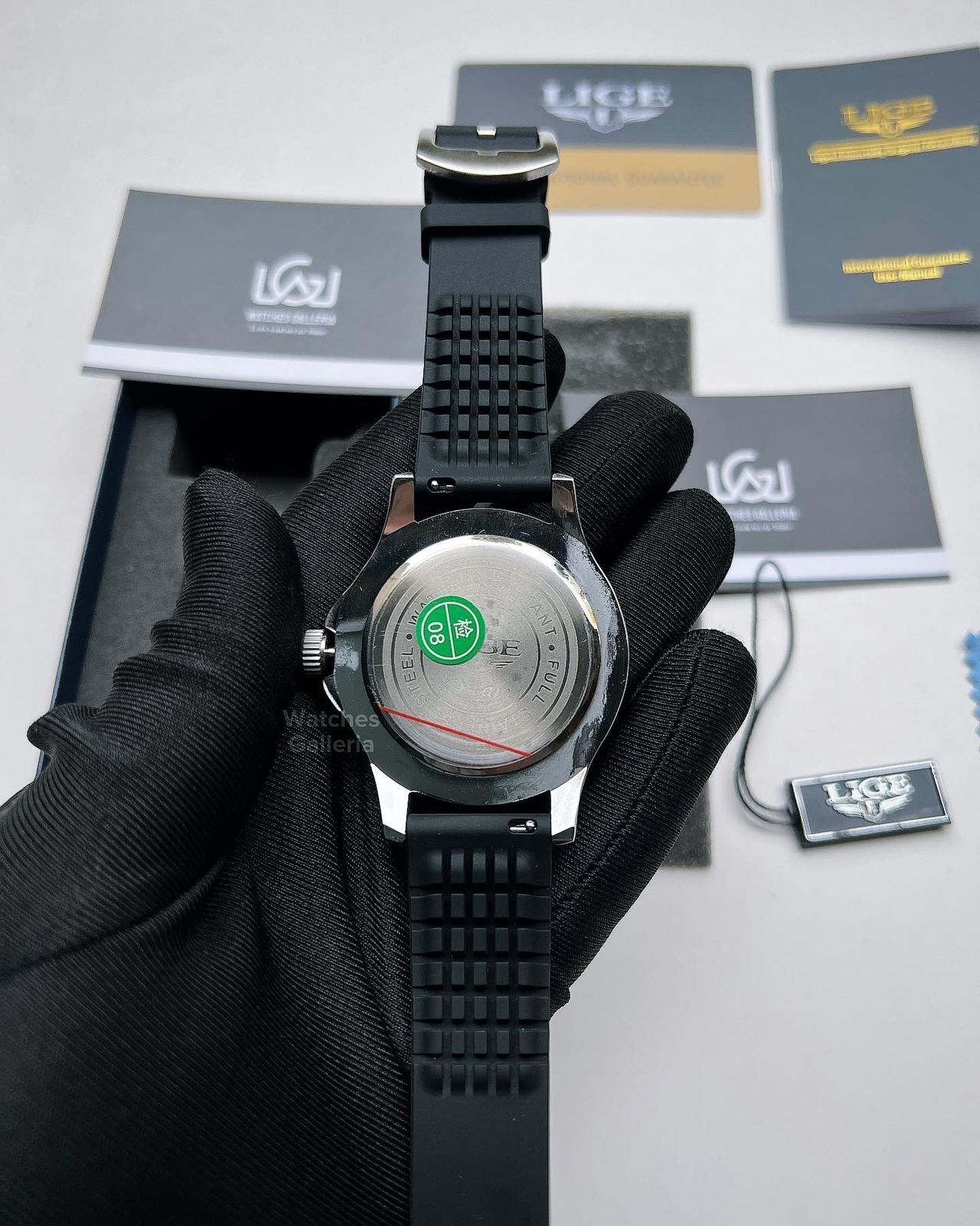 Lige Sea Master Diver Quartz (Black) LG8963