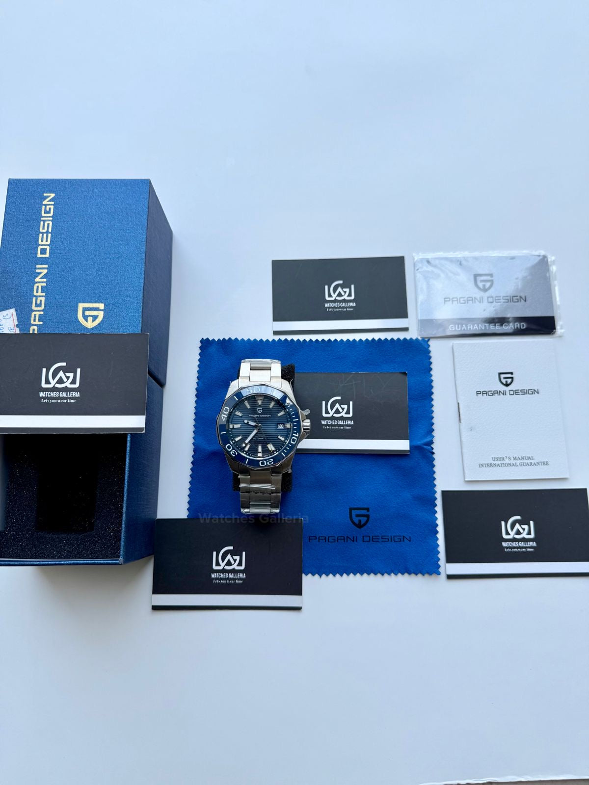 Pagani Design PD1668 Aquaracer Blue 43mm Automatic – Discontinued Model | Sapphire Glass | Seiko NH35A | 100M WR