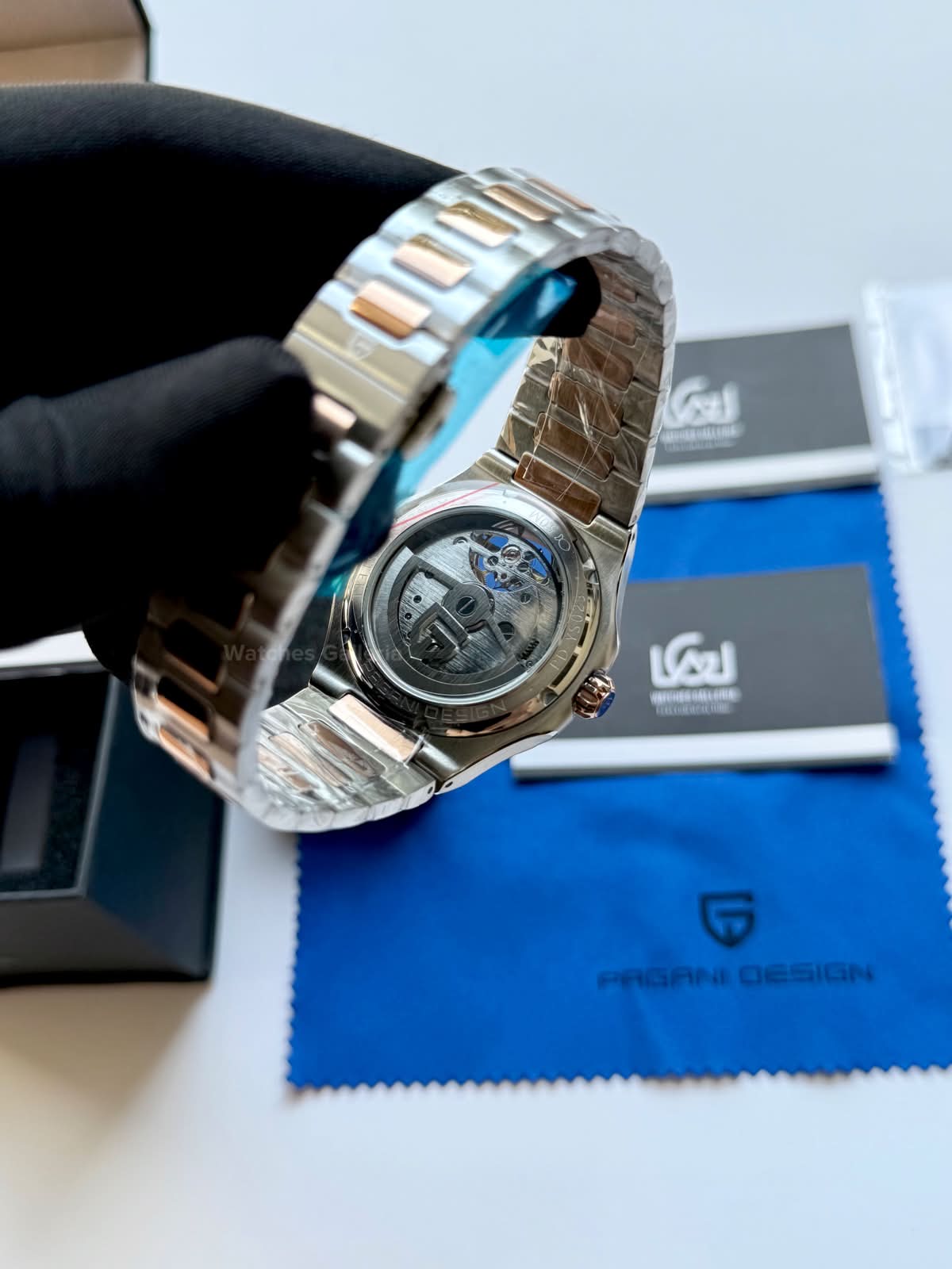 Pagani Design PDys025 Nautilus Flywheel Rose Gold 42mm Automatic Watch – Sapphire Crystal | E3251 Movement | 5ATM