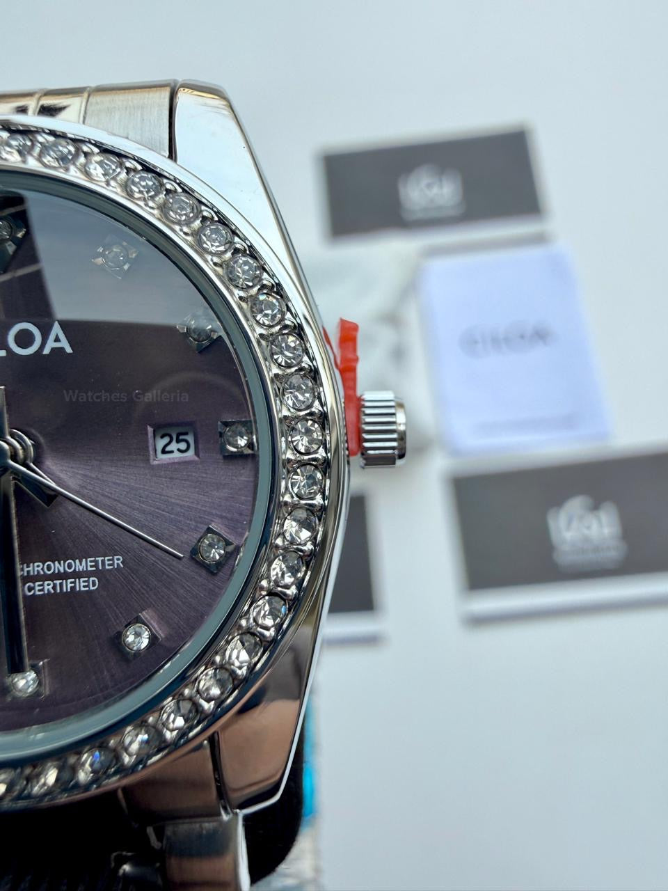 Ciloa 602 Datejust Ladies Watch Quartz (Purple) Ciloa Watch Pakistan