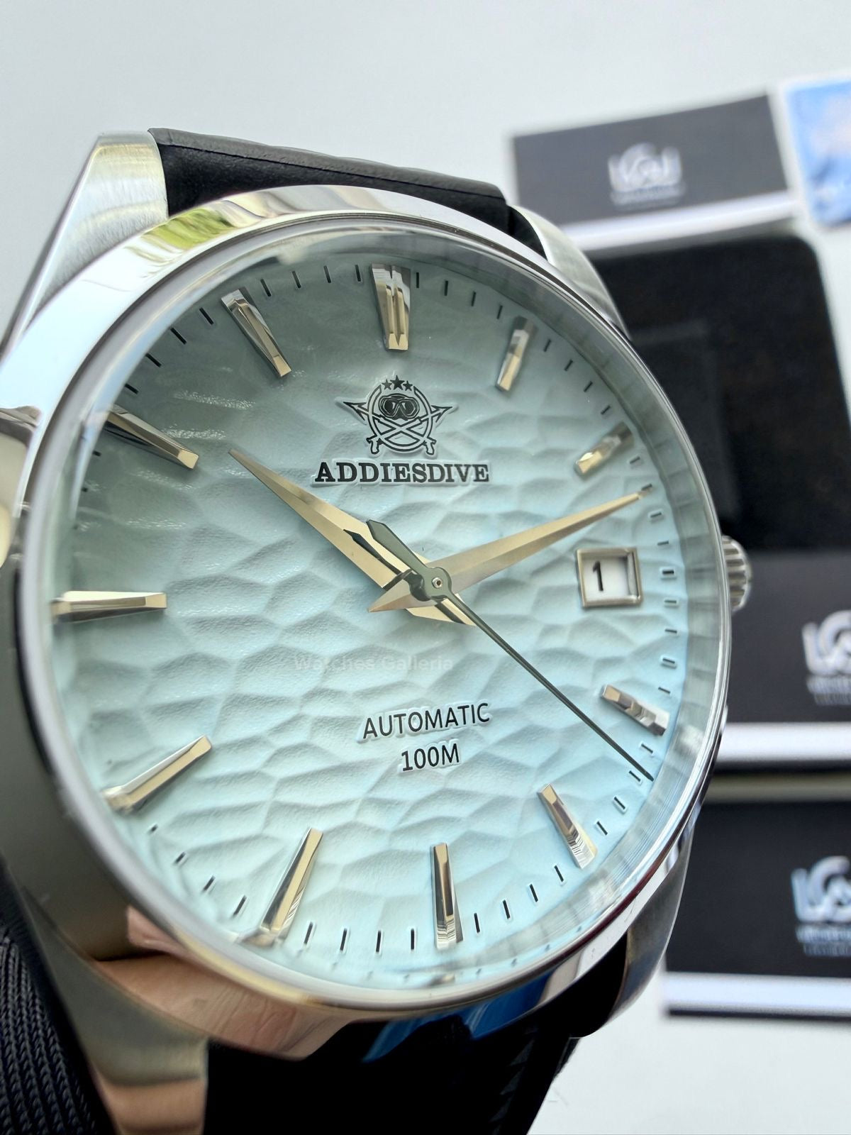 Addiesdive AD2118 Omiwatari Blue Silicon “Ice Blue” Addiesdive Watch in Pakistan