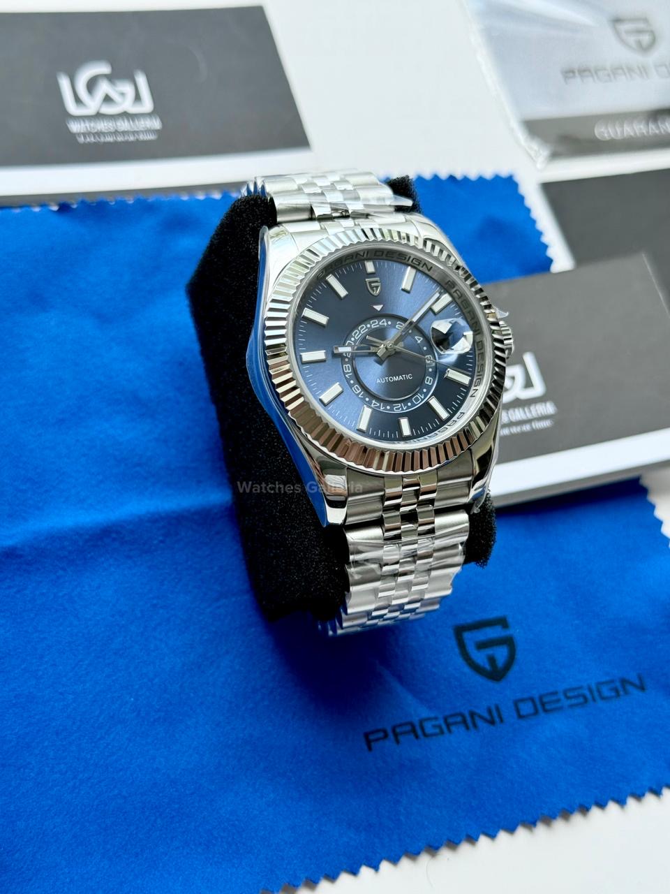 Pagani Design PD1888 Blue Sky Dweller Blue Dial Automatic GMT Watch – Limited Edition of 1000, Exclusive to Watches Galleria Pakistan