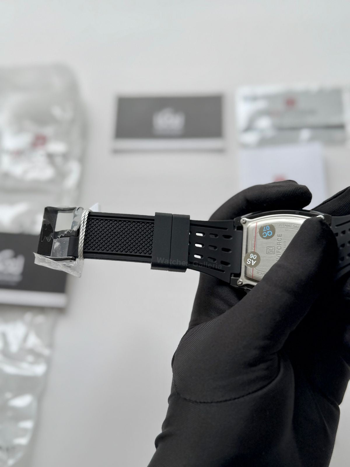 Naviforce NF7105 Tonneau Watch (Black) Naviforce Watch in Pakistan