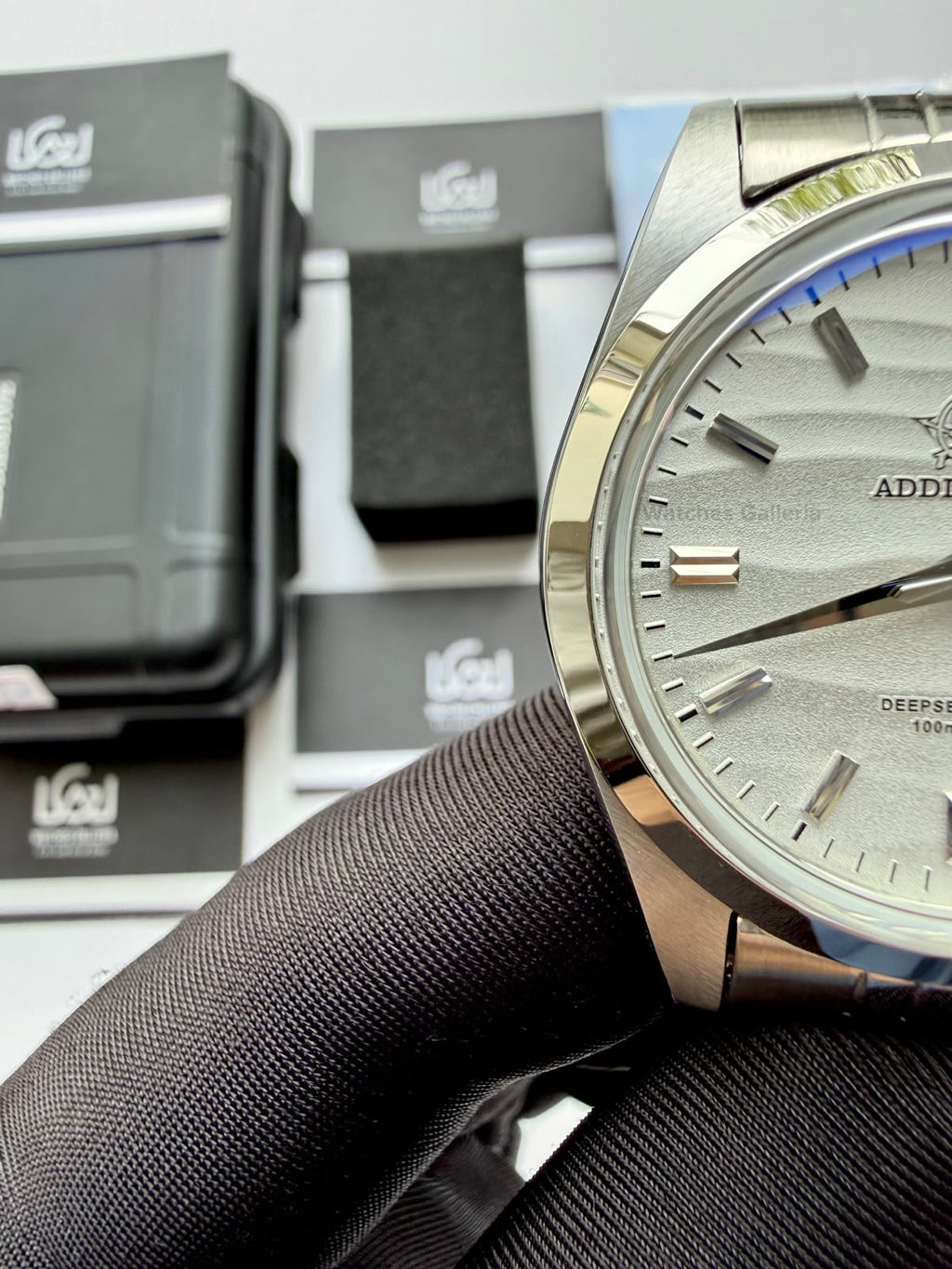Addiesdive AD2030 Desert Jubilee White Unisex Watch – 36mm Classic Desert Dial, Japan VH31 Quartz Movement, Blue Anti-Glare Mineral Glass & Genuine Jubilee Strap