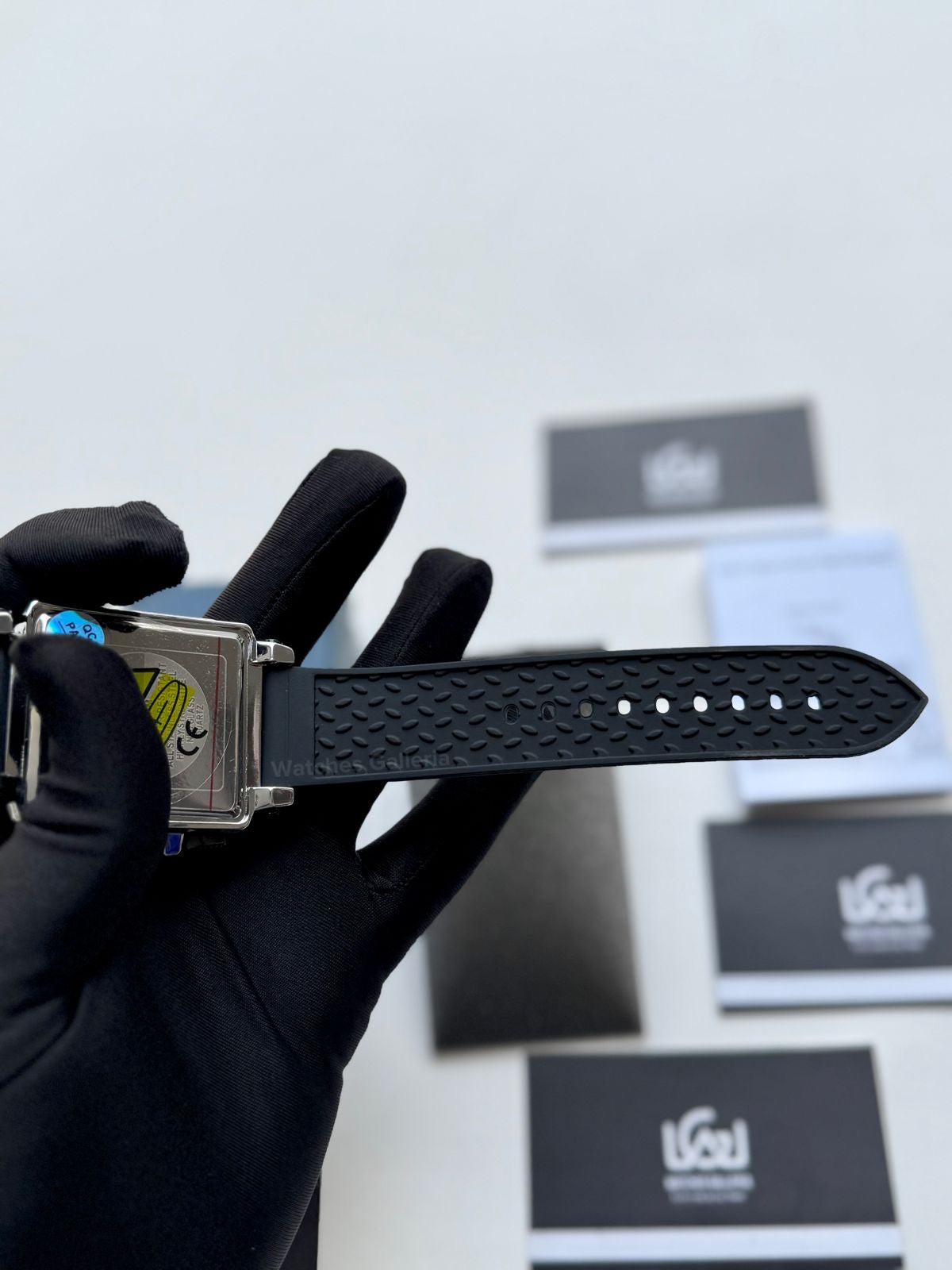 Lige Watch LG8935 Square Chronograph (Silver/Black) Lige Watch Pakistan