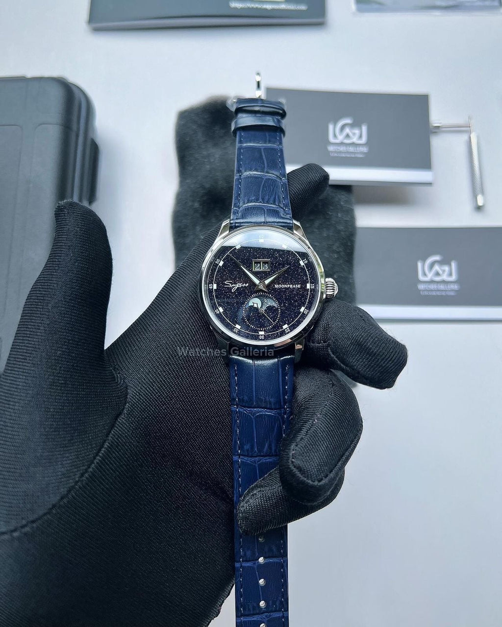 Sugess Moonphase Automatic (Blue) S401B Watches Galleria