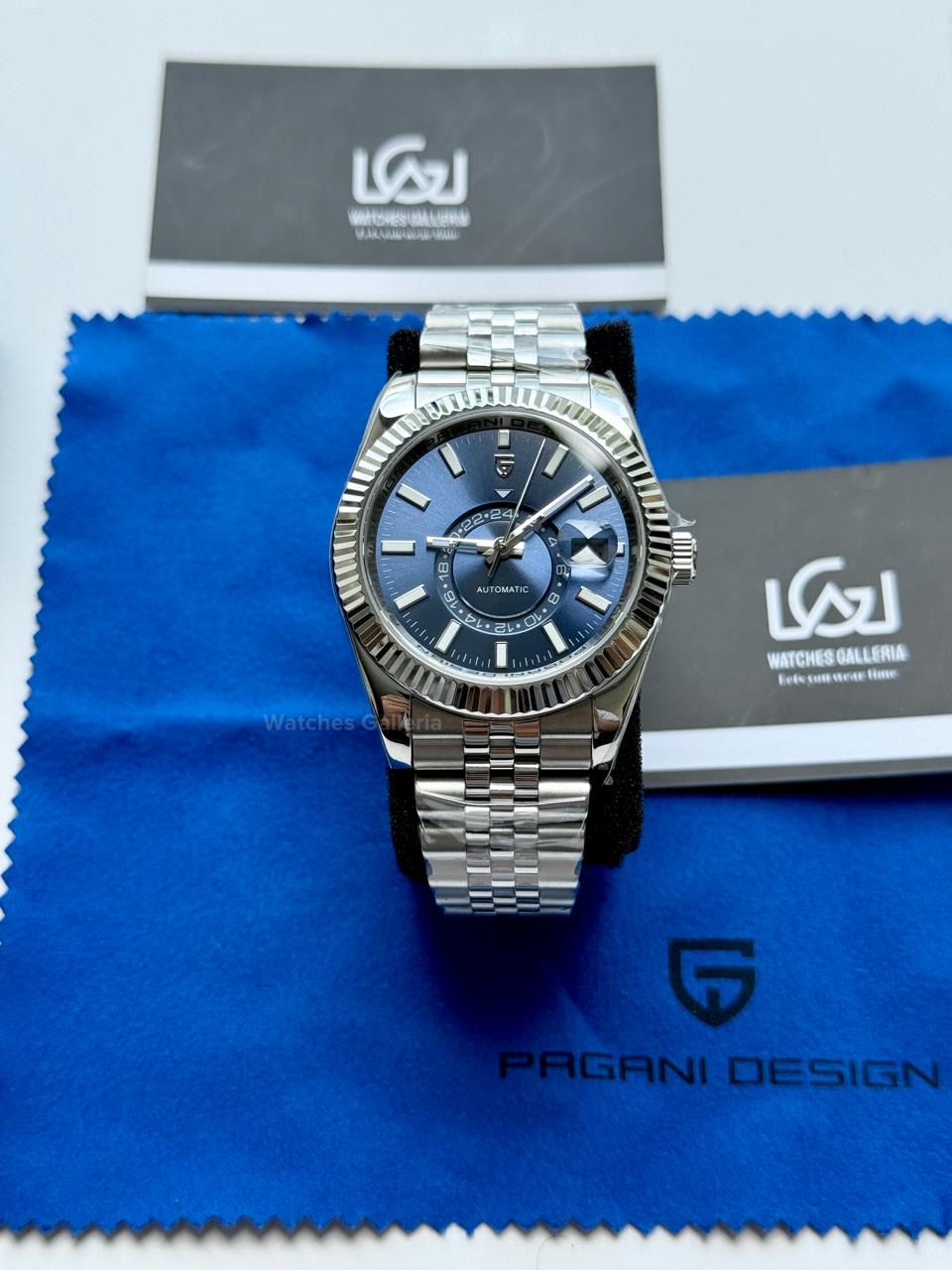 Pagani Design PD1888 Blue Sky Dweller Blue Dial Automatic GMT Watch – Limited Edition of 1000, Exclusive to Watches Galleria Pakistan