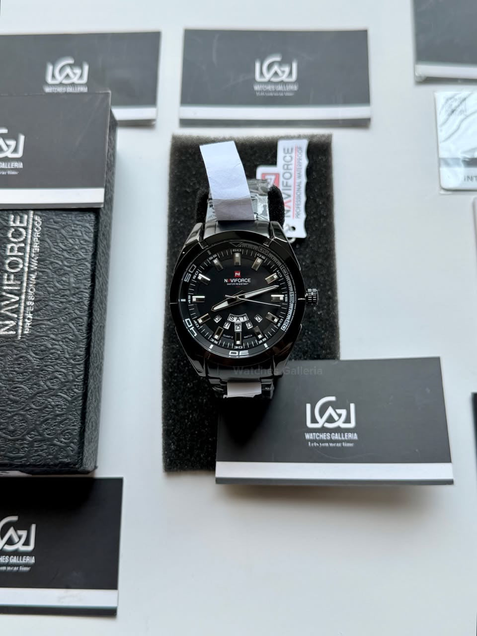 Naviforce NF9038M Original Men’s Watch Black – Japanese Movement, Mineral Glass & Water Resistant