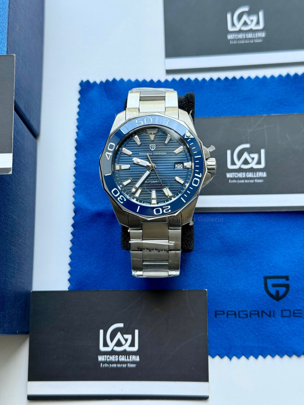 Pagani Design PD1668 Aquaracer Blue 43mm Automatic – Discontinued Model | Sapphire Glass | Seiko NH35A | 100M WR