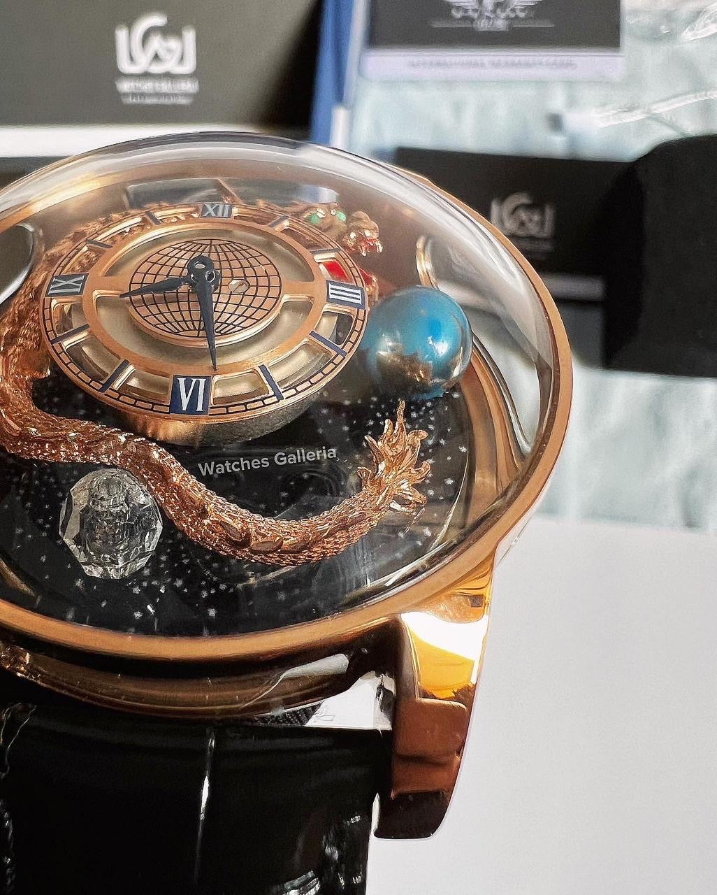Pindu Design Astronomia Dragon Quartz (Rose Gold) P6532