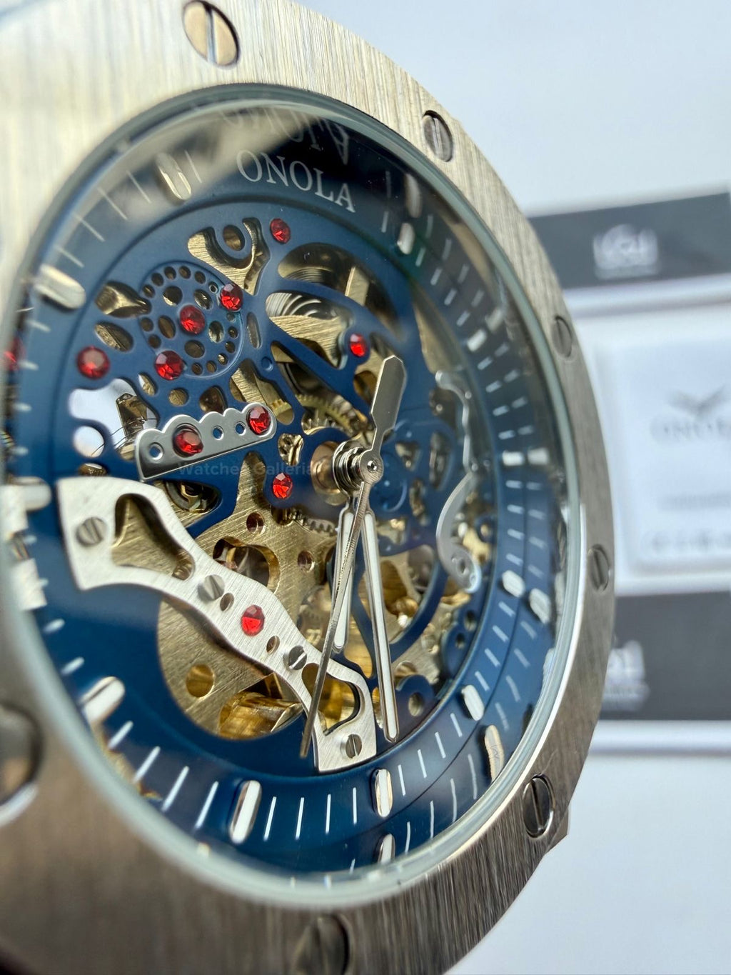 Onola 3834 Royal Oak Offshore Skeleton Blue 46mm Automatic – Premium Sports Watch