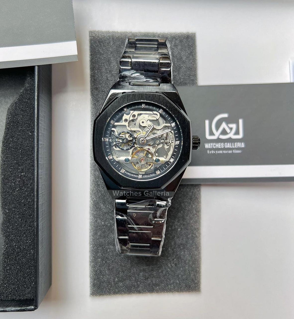 Forsining Royal Oak Skeleton Automatic (Black) TM375G