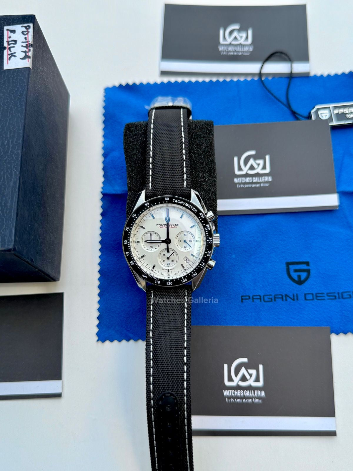Pagani Design Speedmaster Moonwatch Quartz (White ~ Black) PD1701 Watches Galleria