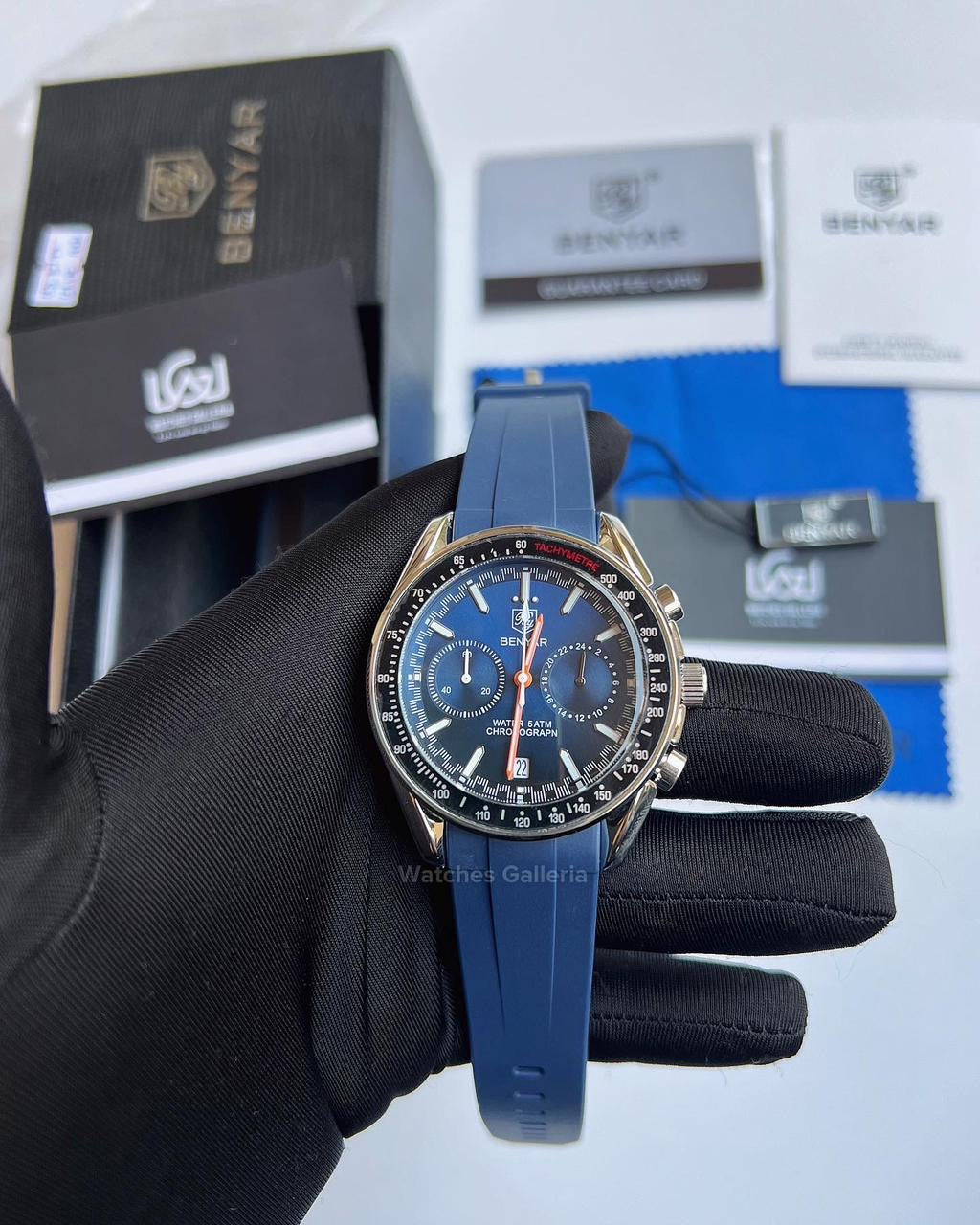 Benyar Black Bay Chronograph Quartz (Blue) BY5194