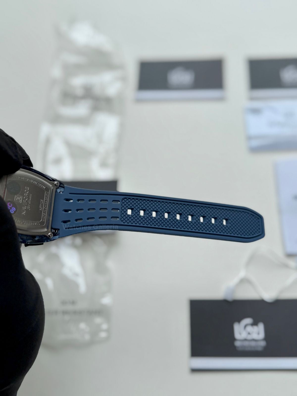 Naviforce NF7105 Tonneau (Blue) Naviforce Watch Pakistan