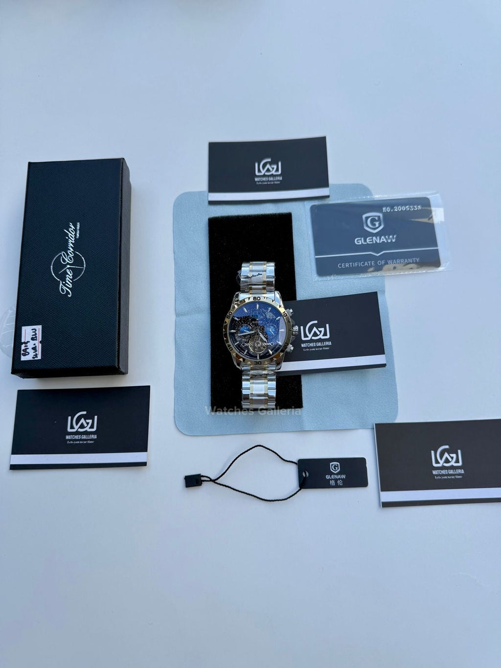 Glenaw Moonphase Automatic (Black/Gold) GL8919 Watches Galleria