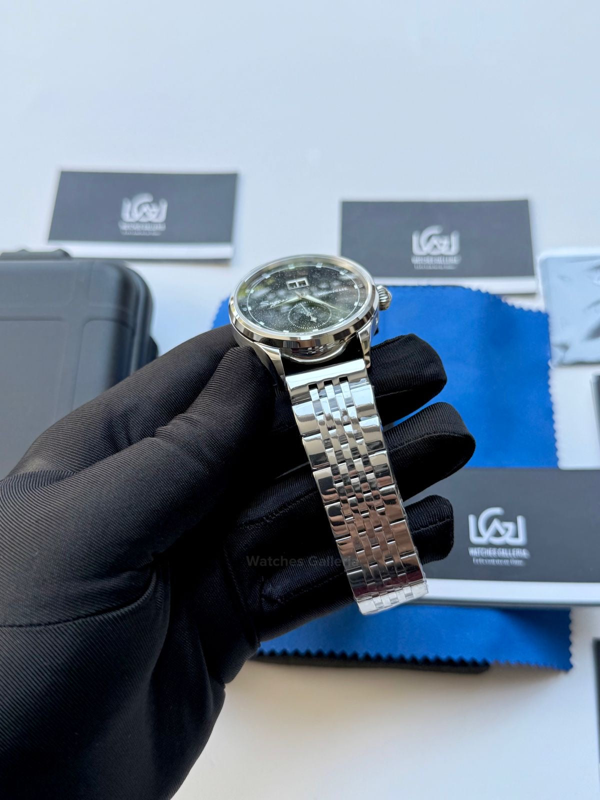 Sugess S401B Oyster Moonphase Watch in Pakistan – Luxury Men’s Automatic Mechanical Watch with Starry Sky Dial