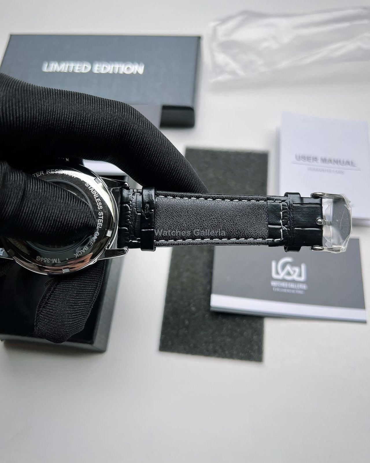 Forsining Moonphase Skeleton Automatic Watch (Silver/Black) FS112