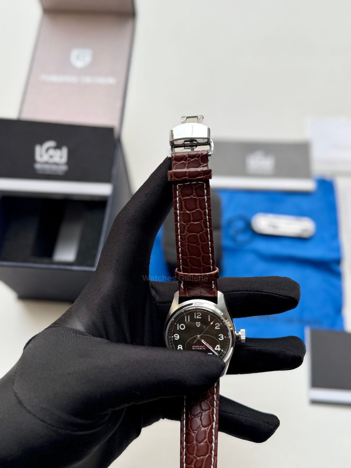 Pagani Design PD1717 Spirit Pilot Automatic (Green Leather Exclusive) Pagani Design in Pakistan