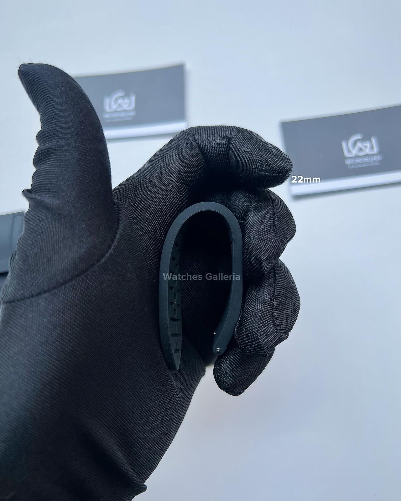 Rubber Straps Quick Release (Black Black Buckle) 20mm or 22mm